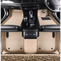 CUSTOMIZED DOUBLE-LAYER BEIGE BASE WITH BEIGE LOOP PILE CAR MATS