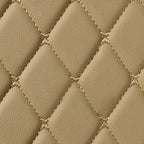 BEIGE DIAMOND STITCHING LUXURY CAR MATS