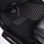 CUSTOMIZED DOUBLE-LAYER BLACK BASE WITH BLACK LOOP PILE CAR MATS