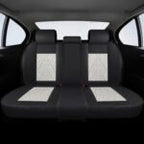 Beige & Black Car Seat Covers