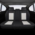 Beige & Black Car Seat Covers