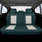 Beige & Green Car Seat Covers