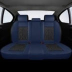 Black & Navy Car Seat Covers