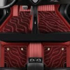 WINE RED GALAXY DOUBLE LAYER CUSTOMIZED CAR MAT