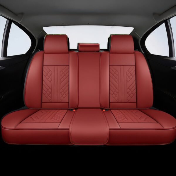 Wine Red Car Seat Covers