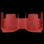 CHERRY RED DIAMOND STITCHING LUXURY CAR MATS