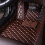 CHOCOLATE BROWN DIAMOND STITCHING LUXURY CAR MATS