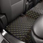 BLACK & YELLOW DIAMOND STITCHING LUXURY CAR MATS