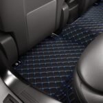BLACK & BLUE DIAMOND STITCHING LUXURY CAR MATS