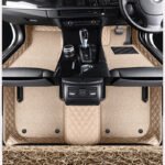 CUSTOMIZED DOUBLE-LAYER BEIGE BASE WITH BEIGE LOOP PILE CAR MATS