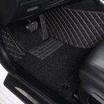 CUSTOMIZED DOUBLE-LAYER BLACK BASE WITH BLACK LOOP PILE CAR MATS