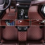 CHOCOLATE BROWN DIAMOND STITCHING LUXURY CAR MATS