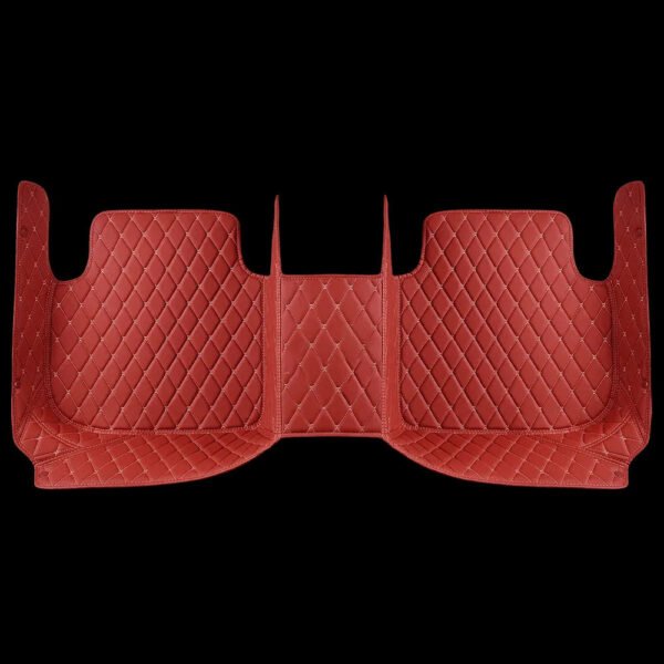 CHERRY RED DIAMOND STITCHING LUXURY CAR MATS