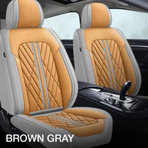 Brown & Gray Car Seat Covers