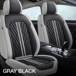 Gray & Black Car Seat Covers
