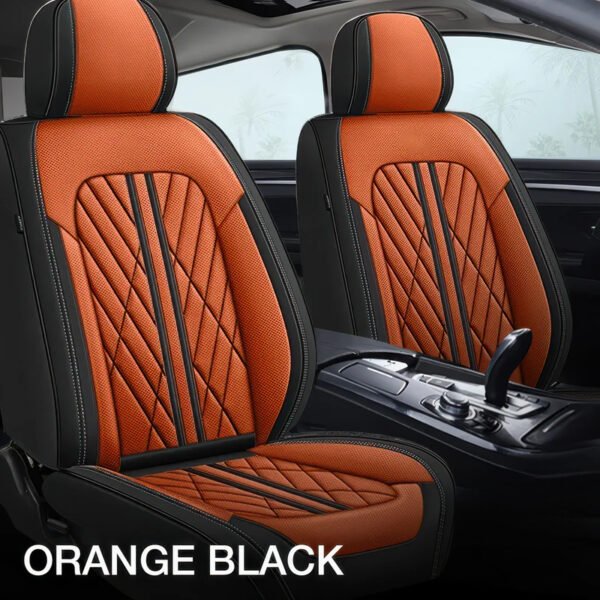 Orange & Black Car Seat Covers