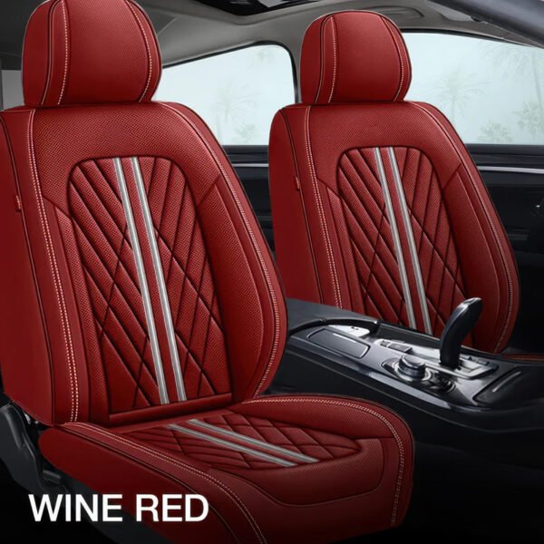 Wine Red Car Seat Covers