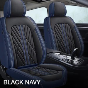 Black & Navy Car Seat Covers