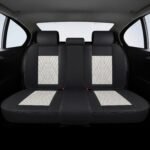 Beige & Black Car Seat Covers
