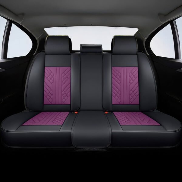 Purple & Black Car Seat Covers